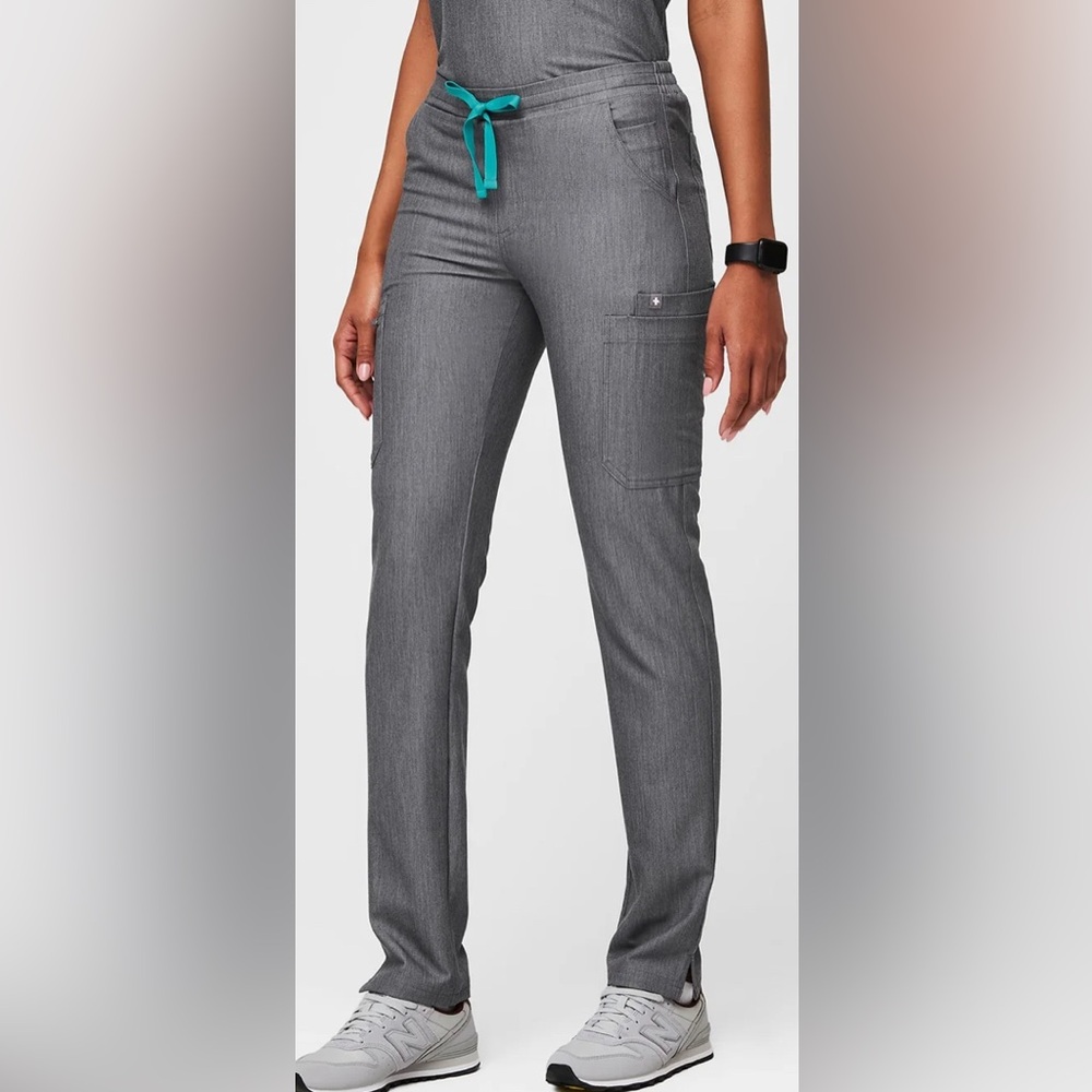 Figs Yola Skinny Scrub Pants, size small, color graphite